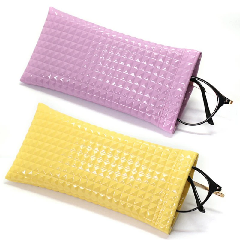 Top Trends: Pu Leather Sunglasses Bag Glasses Case Drawstring Pocket Mobile Phone Pouch Wallet Storege Cases Portable Glasses Storege Bags Shoppable Styles