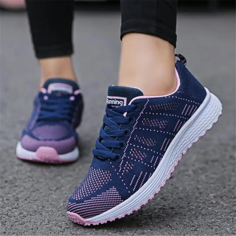 Top Trends: Female Tennis Sneakers Women Shoes Breathable Mesh Casual Sport Shoes Woman Lace-up Women Running White Shoes Running Shoes Men Shoppable Styles