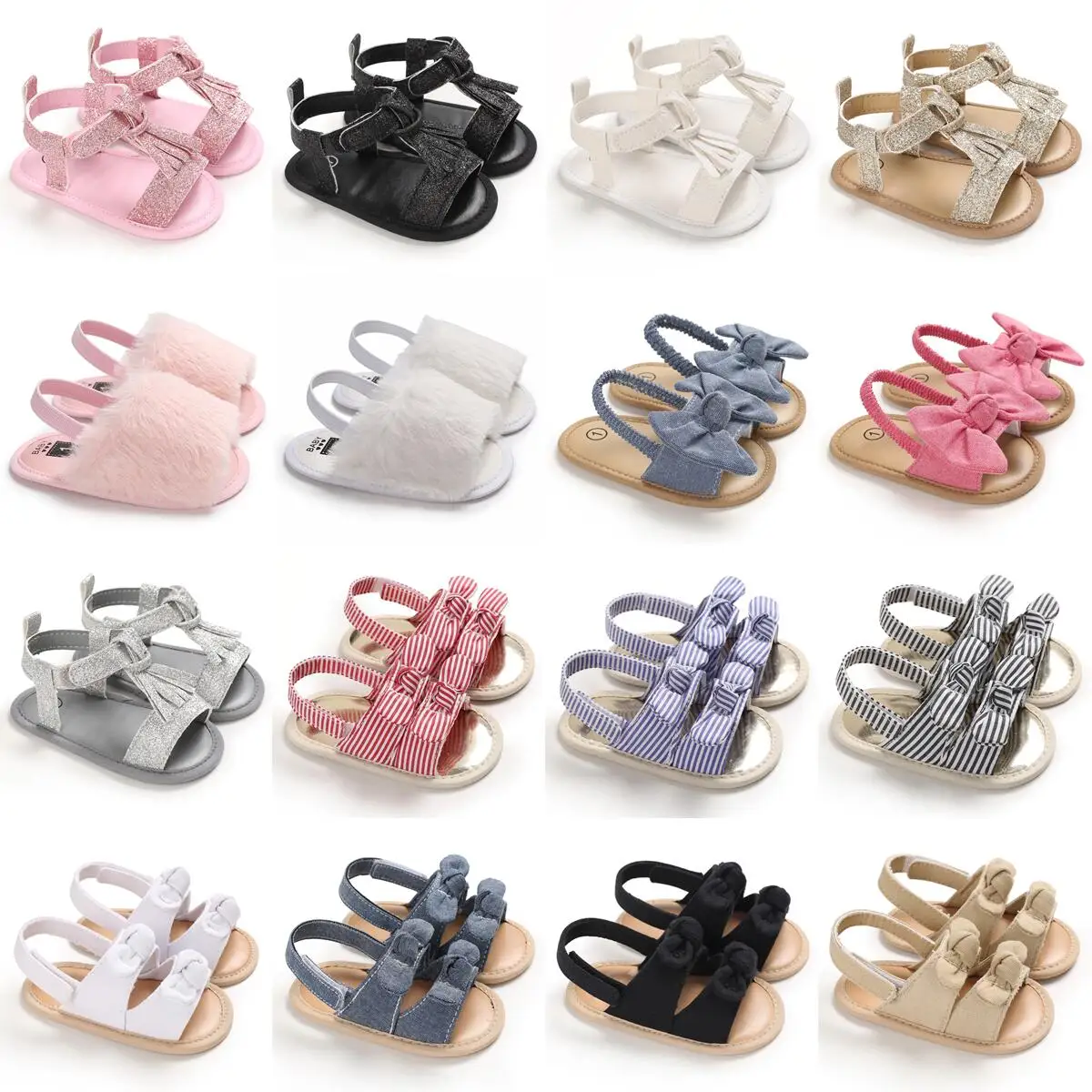 Top Trends: Summer New Style Continuously Fringed Baby Sandals Boys And Girls Breathable Flat Sandals First Cool Walking Shoes Shoppable Styles