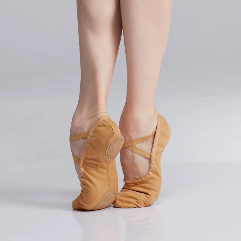 Top Trends: Ballet Shoes For Dancing Women Ballet Flats Slippers One Piece Canvas Ballet Shoes Split Sole Ballerina Slip On Practice Shoes Shoppable Styles - Image 4