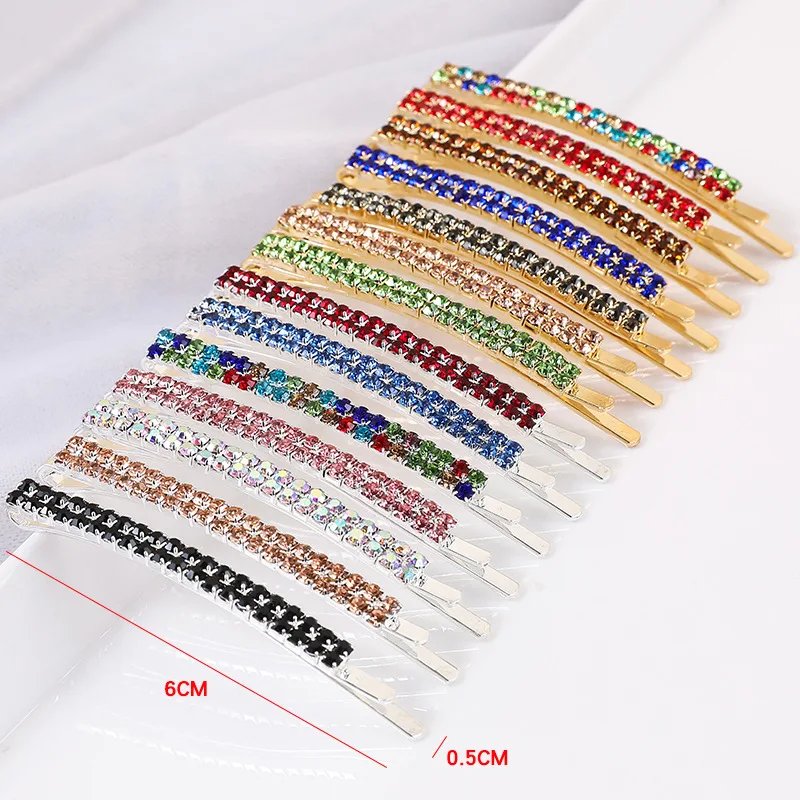 Top Trends: 2020 New Elegant Rhinestone Hairpins Women Girls Hair Clips Pin Accessories Hair Ornaments Hairclip Hairgrip Barrettes Headdress Shoppable Styles