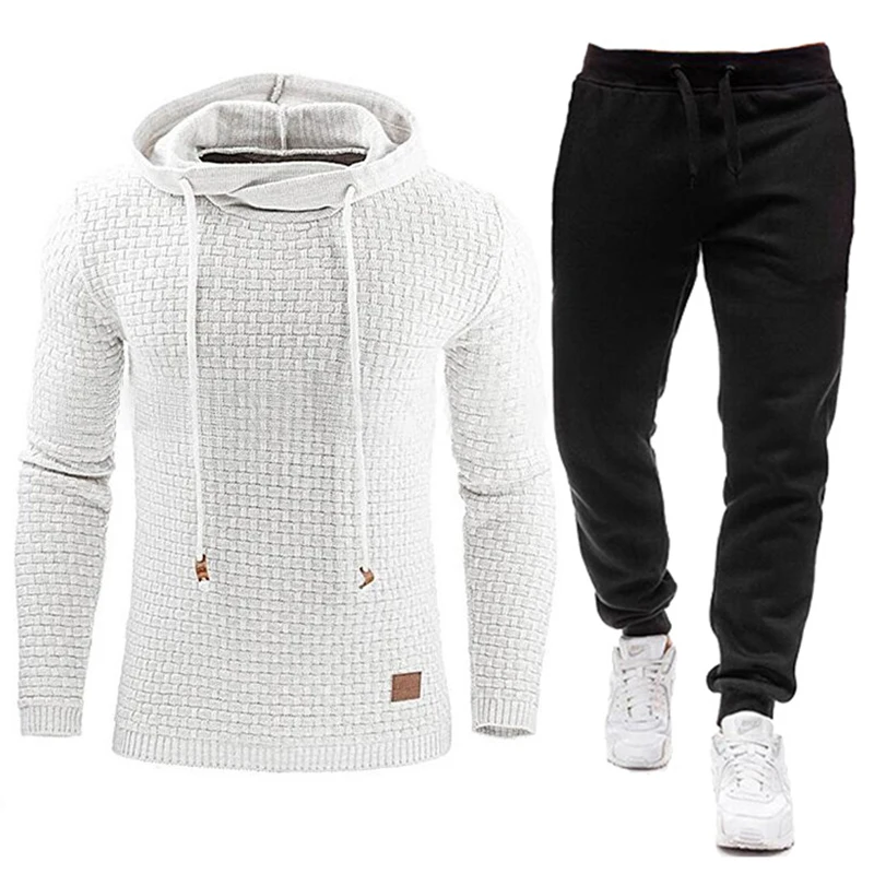 Top Trends: 2021 New Tracksuit Men Brand Male Solid Hooded Sweatshirt+ Pants Set Mens Hoodie Sweat Suit Casual Sportswear S-5XL Plus Size Shoppable Styles