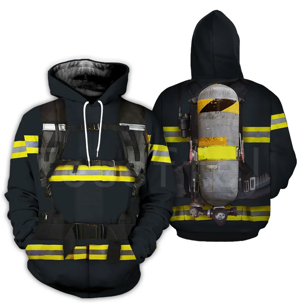 Top Trends: Tessffel FireFighter Firemen Hero Colorful Harajuku Casual Tracksuit 3DfullPrint Hoodie / Sweatshirt / Jacket / Mens Womens S15 Shoppable Styles