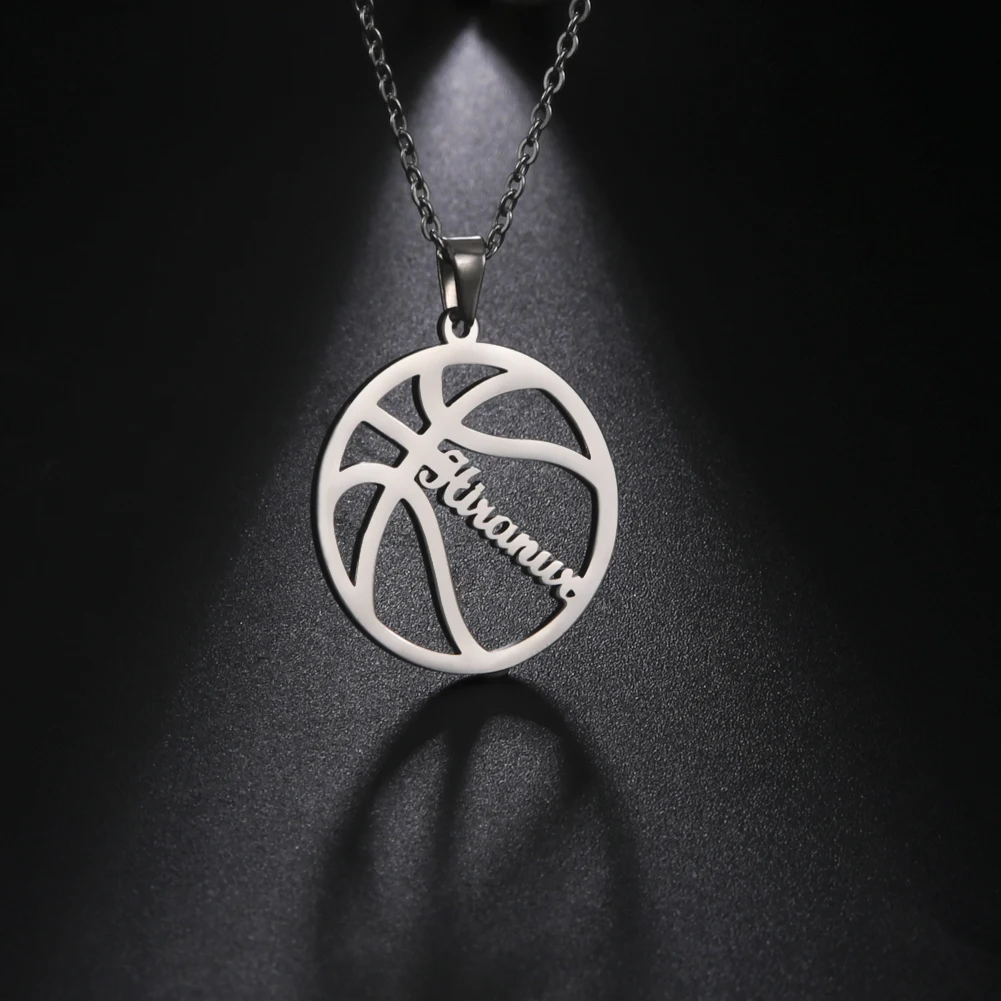 Top Trends: Sipuris Customized Name Basketball Necklace For Men Personalized Name Necklace Fashion Jewelry Accessories Boyfriend Gift New Shoppable Styles