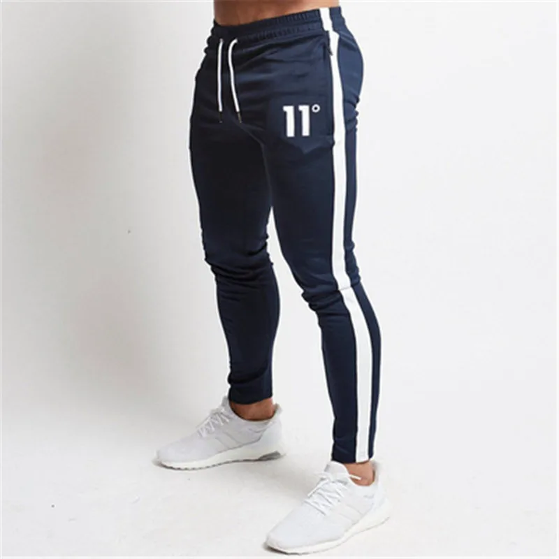 Top Trends: Hot Sale Solid Casual Mens Casual Slim Fit Tracksuit Sports Solid Male Gym Cotton Skinny Joggers Sweat Casual Pants Trousers Shoppable Styles