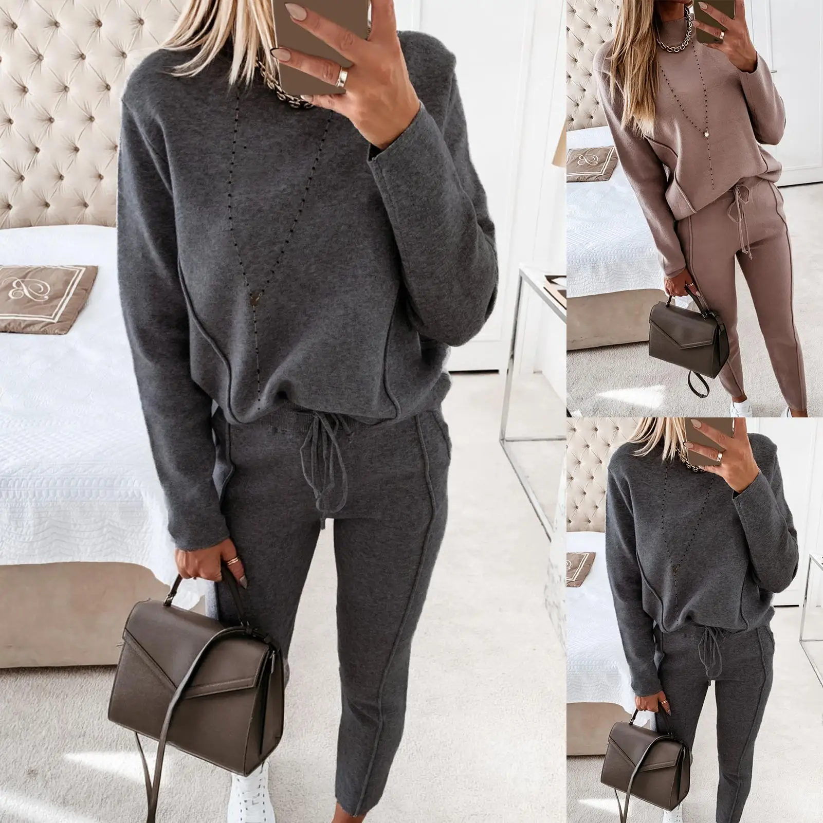 Top Trends: Autumn Winter Women Tracksuit Two Piece Set Women Hoodie Sweatshirt+ Pants 2PCs Sports Jogging Suit Female Casual Outfits Set Shoppable Styles