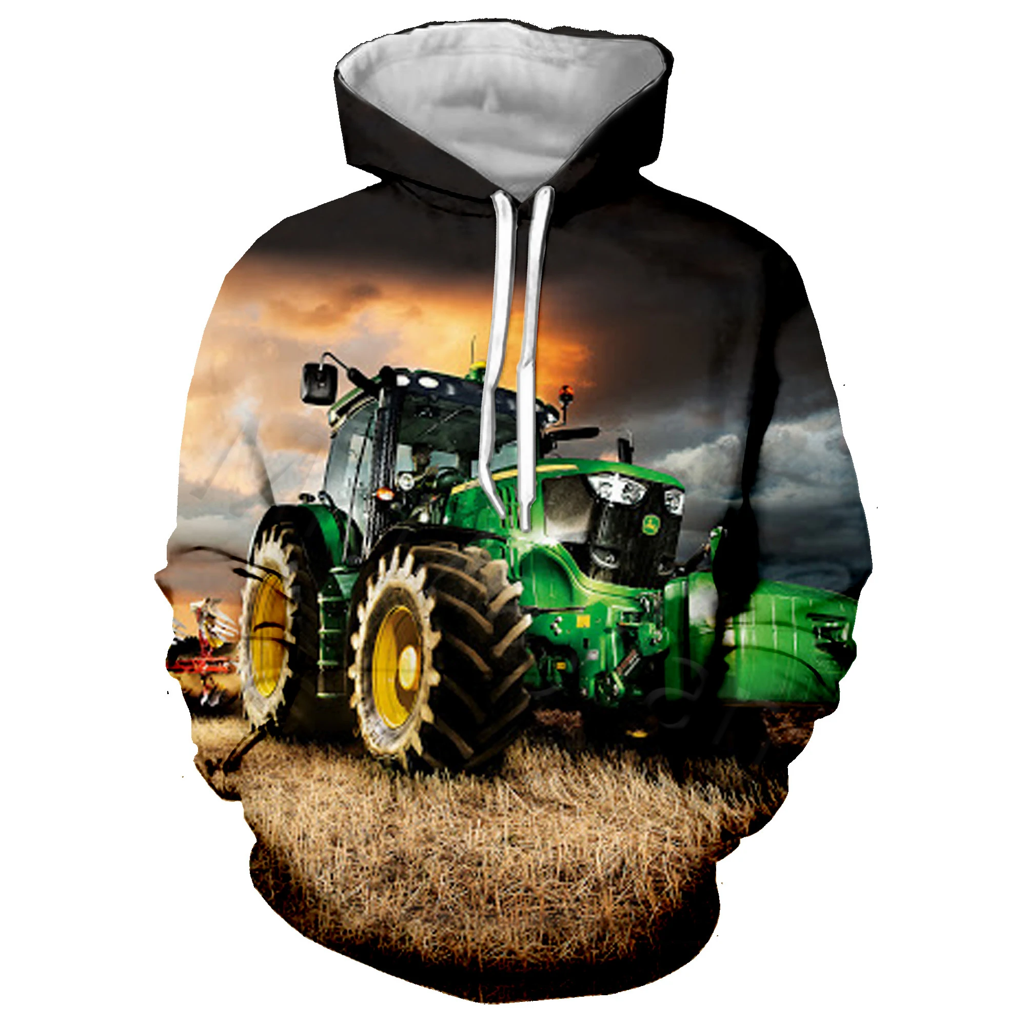 Top Trends: 2021 Autumn And Winter Car Tractor Pattern 3D Printing Cool Jacket Men And Women Hip-hop Sweatshirt Unisex Shoppable Styles