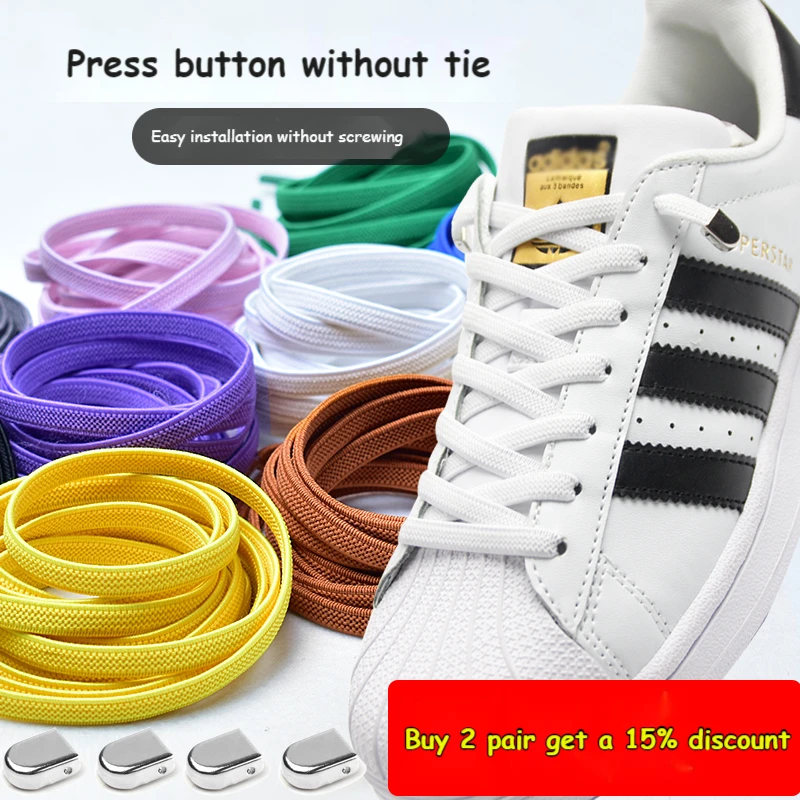 Top Trends: No Tie Shoelaces Without Ties Elastic Shoe Laces For Sneaker Quick Lock Shoelace Kids And Adult Unisex Lazy Flat Laces For Shoes Shoppable Styles