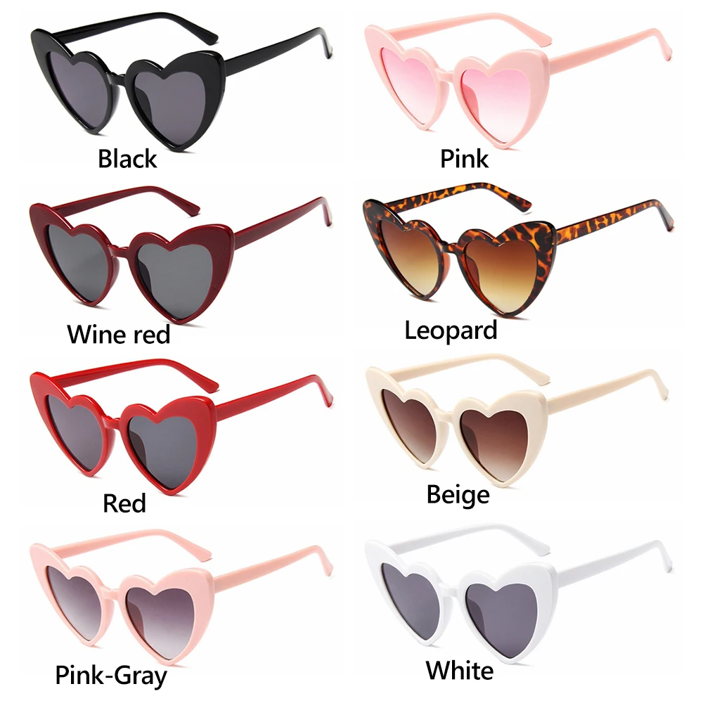 Top Trends: Heart Sunglasses Women Brand Designer Cat Eye Sun Glasses Female Retro Love Heart Shaped Glasses Ladies UV400 Protection Shoppable Styles - Image 4