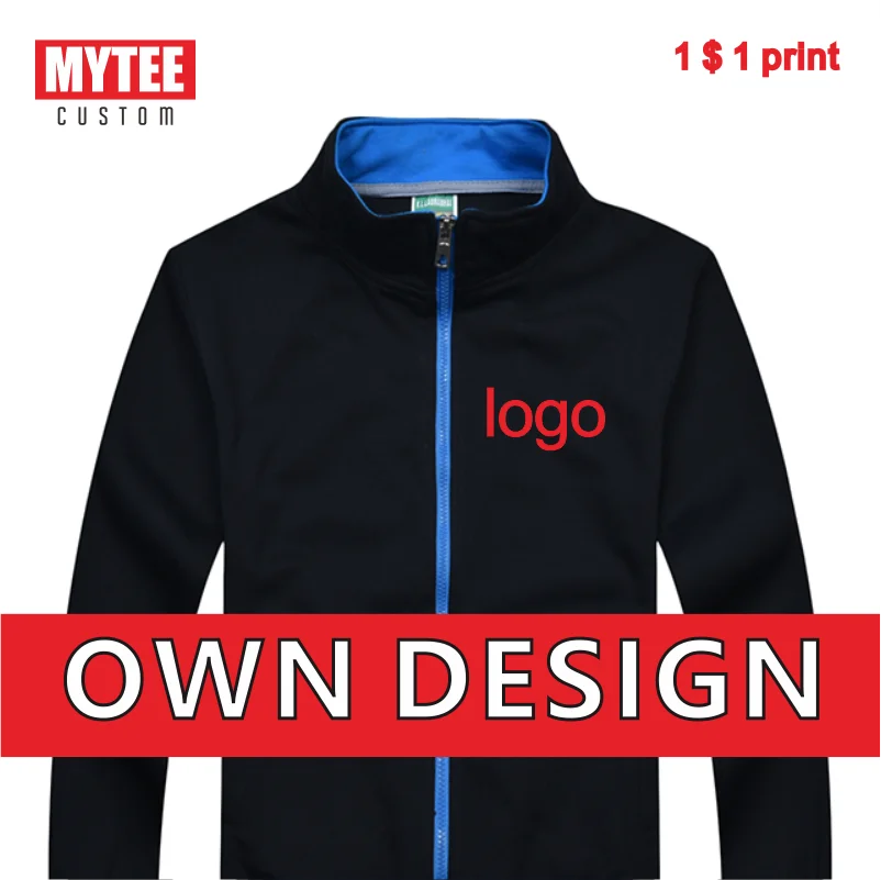 Top Trends: MYTEE Autumn High Quality Logo Custom Zipper Stand Collar Jacket Company Brand Logo Embroidery / Printing Custom Coat Wholesale Shoppable Styles