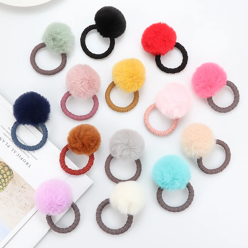 Top Trends: Cute Imitation Water Ball Hair Ring Female Rubber Band Elastic Hair Bands Korean Headwear Children Hair Accessories Ornaments Shoppable Styles