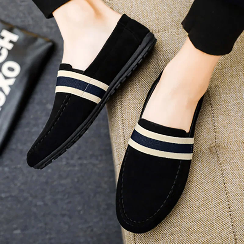 Top Trends: Men Shoes Black Blue Loafers Slip On Male Footwear Adulto Driving Moccasin Soft Comfortable Casual Shoes Men Sneakers Flats Shoppable Styles - Image 5