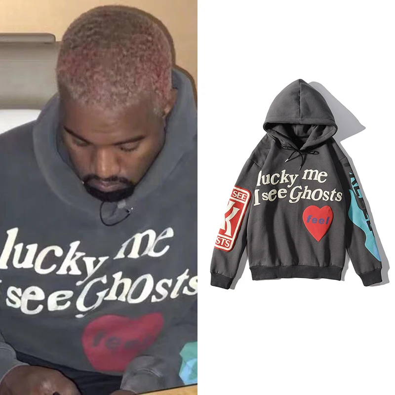 Top Trends: Kanye West Hooded Pullover Sweatshirts Oversized Streetwear Hip Hop Flannel Hoodies For Men Vintage Y2k Hoodies Graphic Women Shoppable Styles