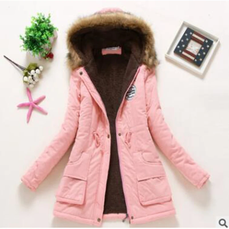 Top Trends: Winter Coat For Women Slim XXXL Size Outwear Medium-Long Cotton Padded Coat Thick Warm Hooded Parka Mujer Women's Casual Jacket Shoppable Styles - Image 2