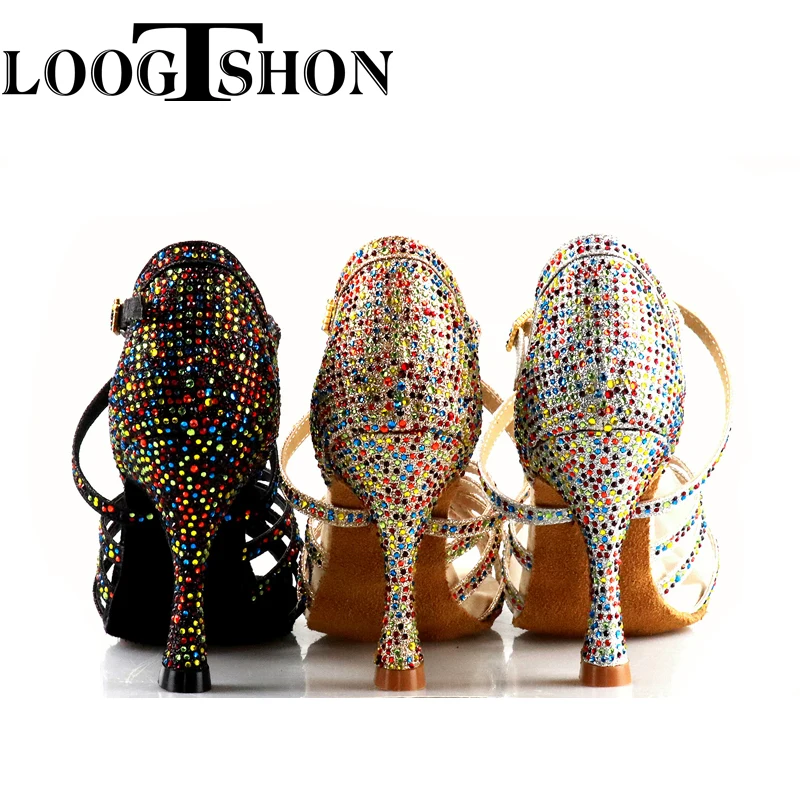 Top Trends: Loogtshon Hot Sale Ladies Professional Dance Shoes Ballroom Dance Shoes Ladies Latin Dance Shoes High Heels 5Cm-10cm Shoppable Styles