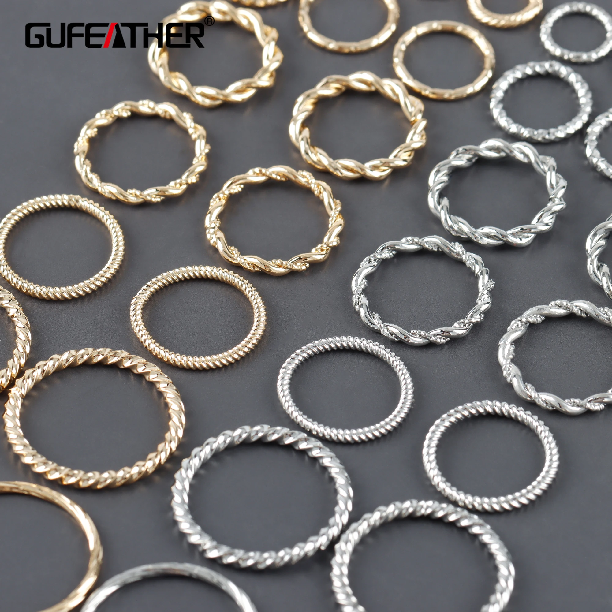 Top Trends: GUFEATHER M1097, accessories, pass REACH, nickel Free, connector, 18k Gold Rhodium Plated, copper, jump Ring, jewelry Making, 20pcs / lot Shoppable Styles