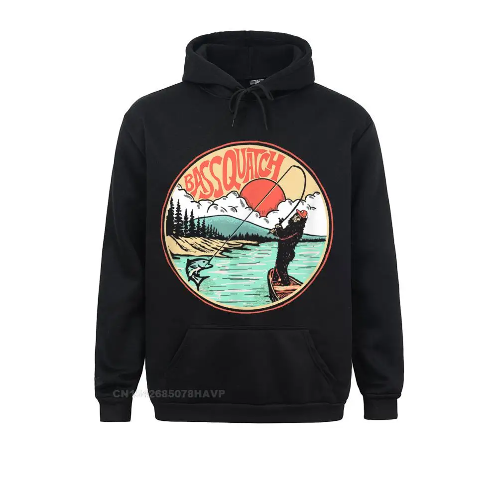 Top Trends: Bassquatch Funny Bass Fishing Bigfoot On The Lake Sasquatch Hoodie Hoodies For Men Graphic Sweatshirts New Coming Sportswears Shoppable Styles