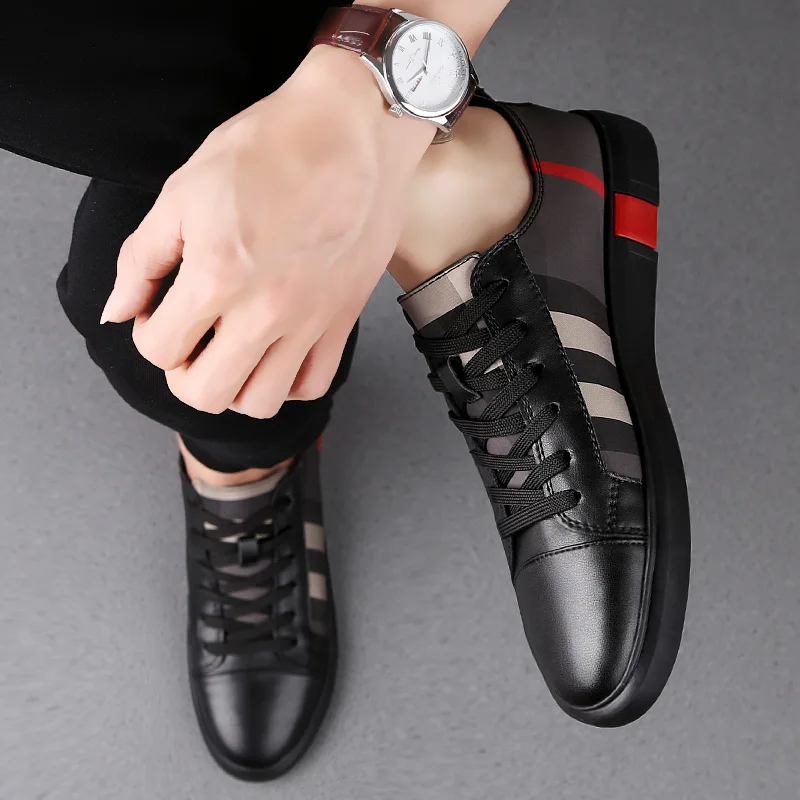 Top Trends: Men Sneakers Genuine Leather Mens Fashion Shoes Luxury Brand Men Casual Shoes Male Designer Shoes Leather Moccasins Men Shoppable Styles