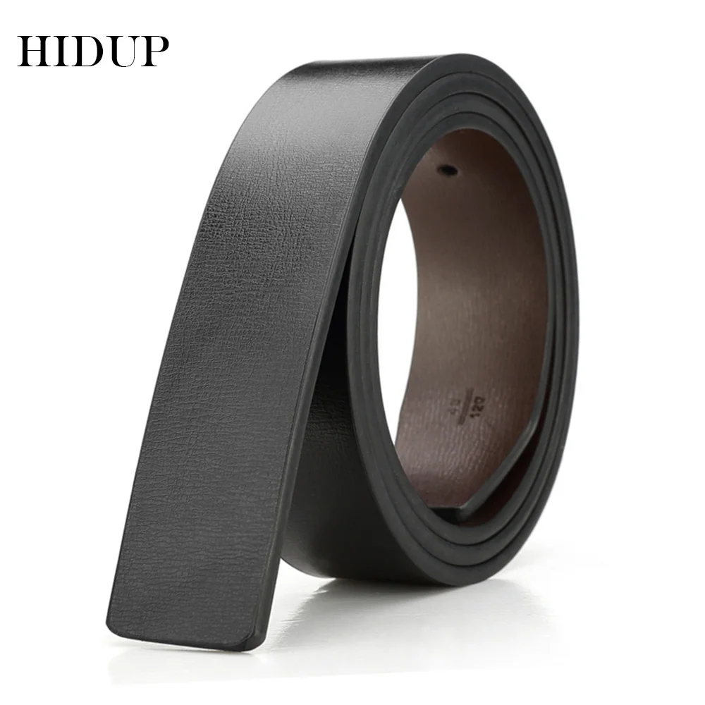 Top Trends: HIDUP Men's Good Level Quality Genuine Leather Belt Pin Slide Style Soft Belts Strap Only 3.3cm Wide Without Buckles 2022 LUWJ16 Shoppable Styles