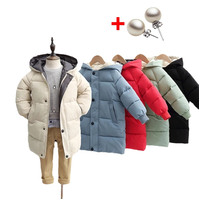 Top Trends: Children&#039;s Down Coat Winter Teenage Baby Boys Girls Cotton-padded Parka &amp; Coats Thicken Warm Long Jackets Toddler Kids Outerwear Shoppable Styles