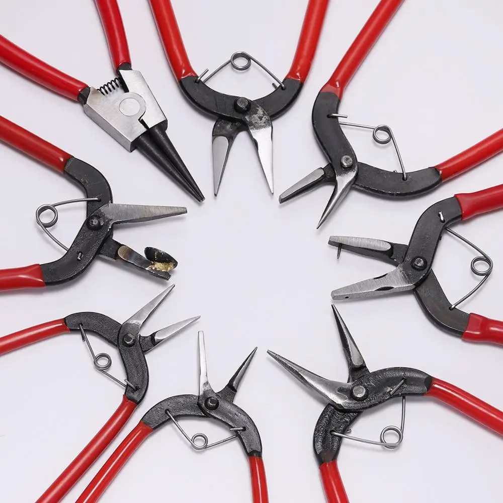 Top Trends: 1pcs Round Nose Cutting Wire Pliers Hole Punch Plier Jewelry Handmade Pliers For DIY Bracelet Pendant Jewelry Making Tools Shoppable Styles