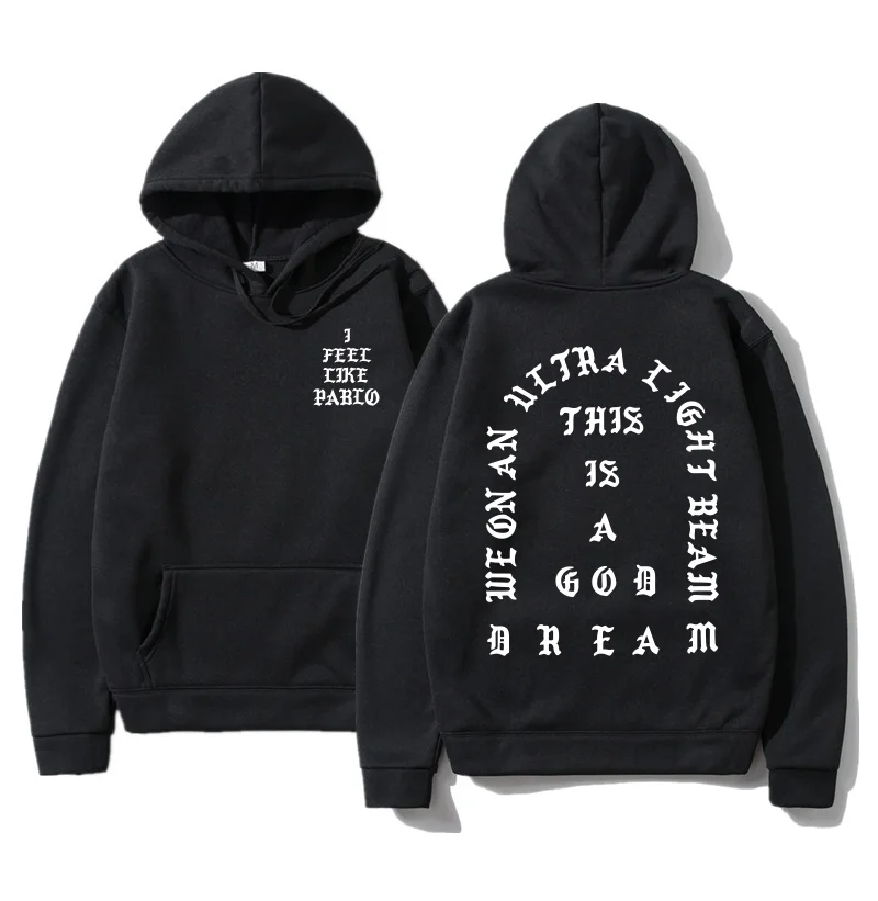 Top Trends: Kanye West Pablo Hoodie Mens Hip Hop Tracksuit Sweatshirts Pull Paris I Feel Like Paul Hoodies Men Women Winter Fleece Tops Shoppable Styles