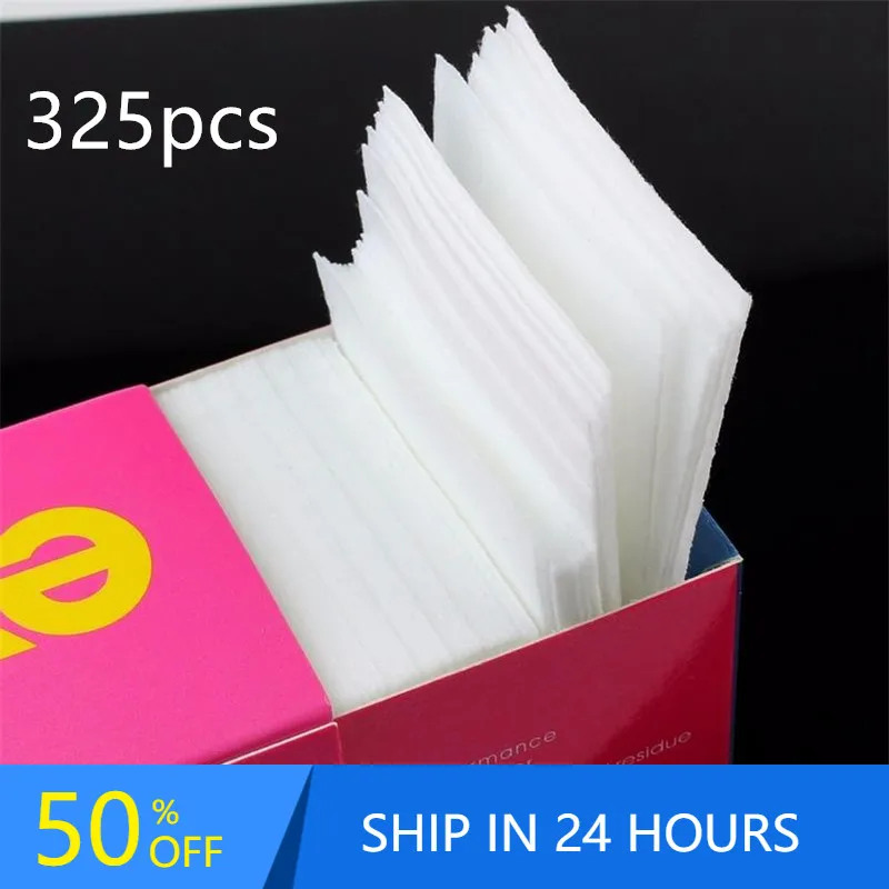 Top Trends: New 325pcs Cotton Pad Nail Polish Remover Lint-Free Wipes Napkins For Manicure Nail Art Gel Polish Remover Nail Wipe 40 #721 Shoppable Styles