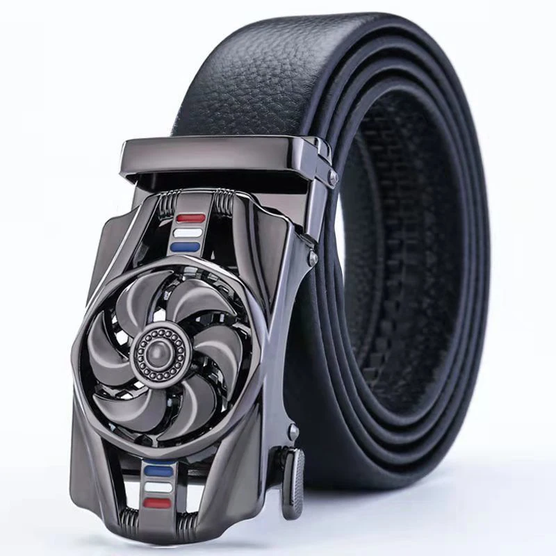 Top Trends: Time Is Running Windmill Men's Belt 2021 New Transfer Belt Fashion Trend Young And Middle-Aged Fashion Jeans Belt High Quality Shoppable Styles