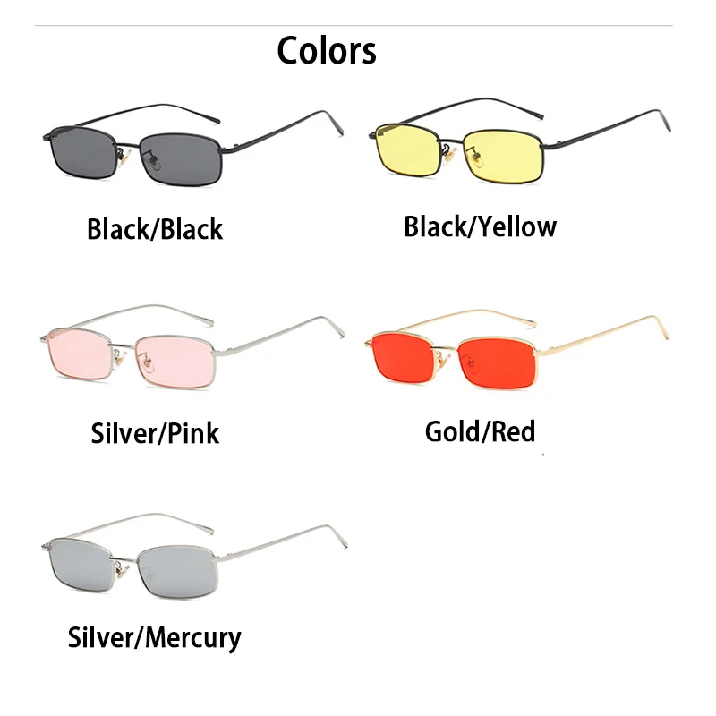 Top Trends: RUOBO Fashion Colorful Mercury Lens Sunglasses For Men Women Small Metal Eyewear Frame Outdoor Sun Glasses UV400 Gafas De Sol Shoppable Styles - Image 2