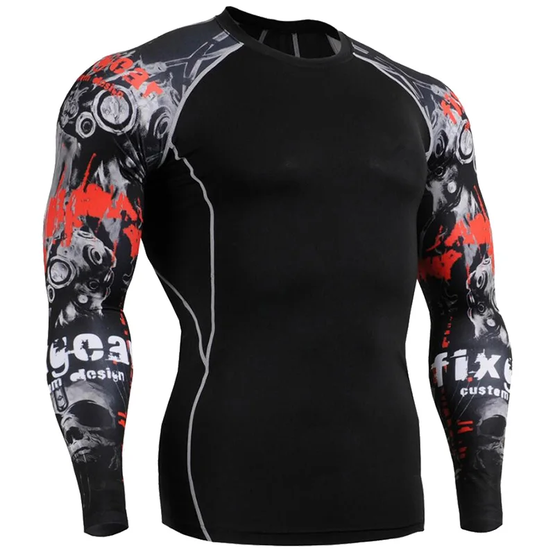 Top Trends: Sports Shirt Man Long Sleeve Gym Stretchy Fitness Sporting Dry Fit T Shirt Men Training Workout Compression Tights Rashguard Shoppable Styles