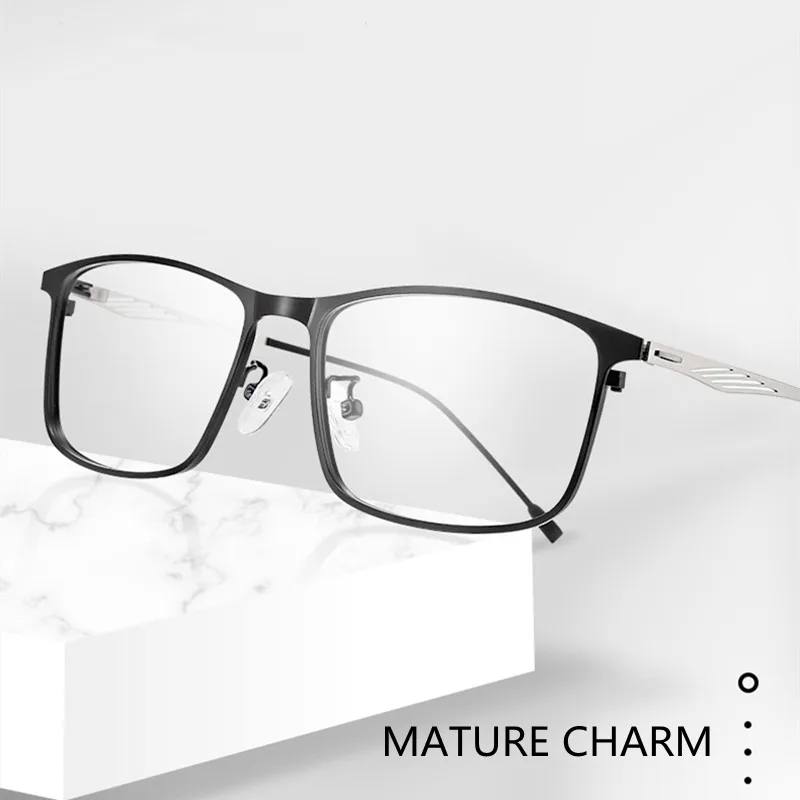 Top Trends: 2021 New Anti Blue Light Reading Glasses Men Woman High Quality Metal Frame Business Presbyopia Eyewear Computer Gaming Glasses Shoppable Styles - Image 2