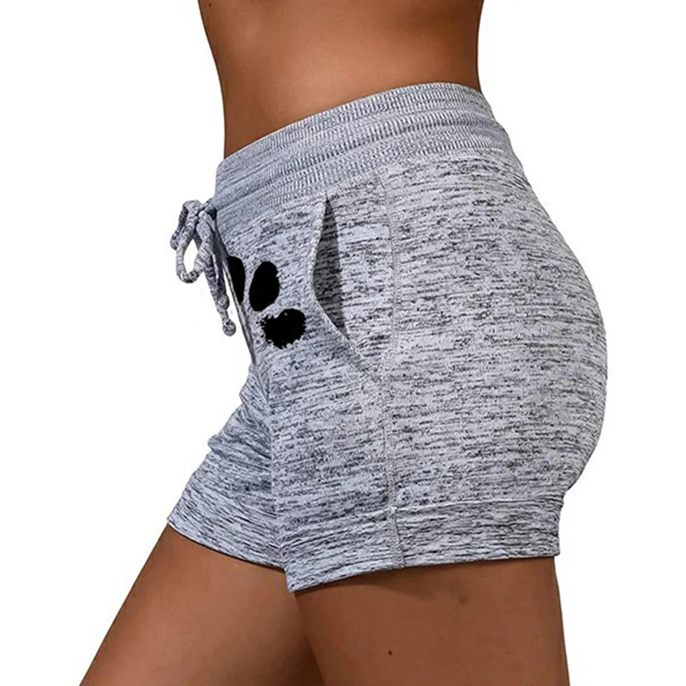 Top Trends: Casual Shorts Women High Waist Cats Claw Print Drawstring Quick Dry Elastic Sports Shorts Gym Women's Clothing женские шорты Shoppable Styles - Image 4