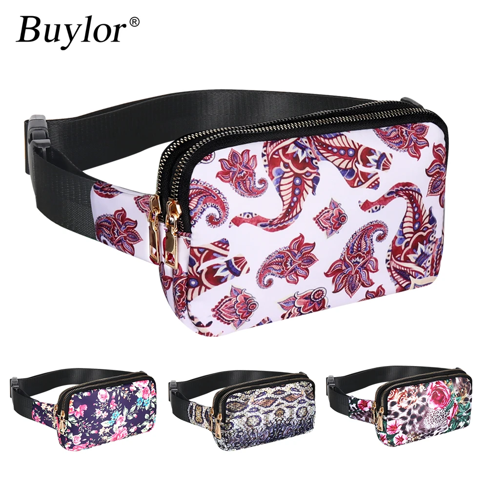 Top Trends: Buylor Flower Waist Bag Women Fashion Fanny Pack Bum Bag Hot Hip Bag Waist Purse Waterproof Belt Pack Chest Bag Phone Pounch Shoppable Styles