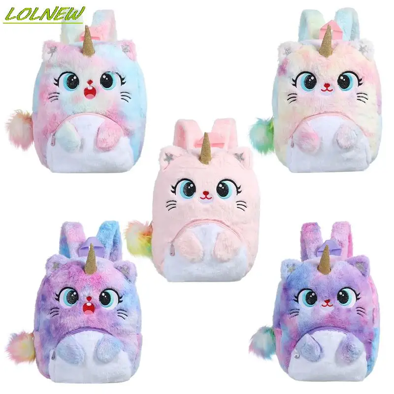 Top Trends: Children Cartoon Backpack Soft Plush Unicorn Backpacks Lovely Fashion Fur Girl Kindergarten School Bag Kid Gift Bookbag Dropship Shoppable Styles - Image 2