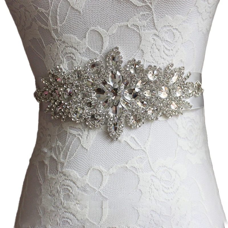 Top Trends: Bride Belt High-end Luxury Rhinestone Bride Satin Belt Ladies Satin Belt Wedding Dress And Dress Accessories Shoppable Styles