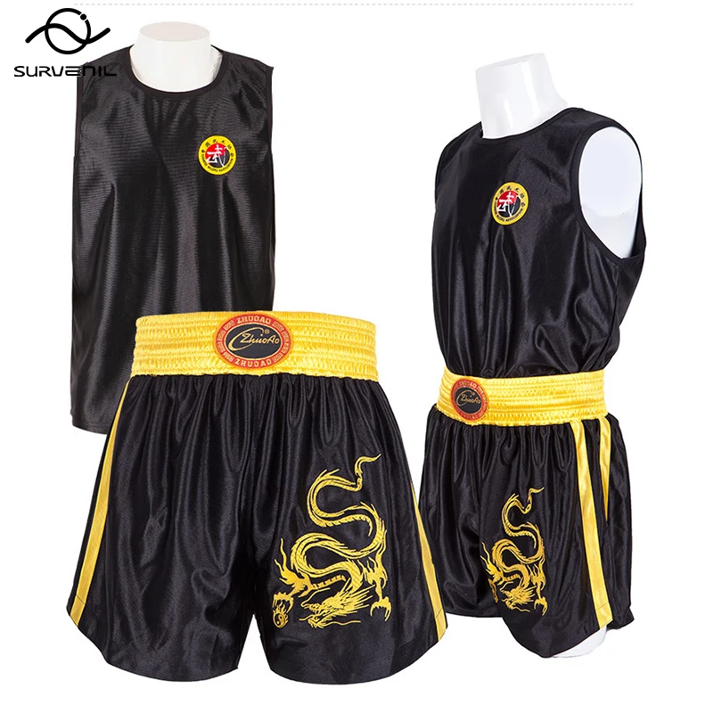 Top Trends: Muay Thai Shorts To Fight Sanda Jersey Pants Set MMA Boxing Clothes Free Combat Sparring Grappling Kickboxing Training Uniform Shoppable Styles