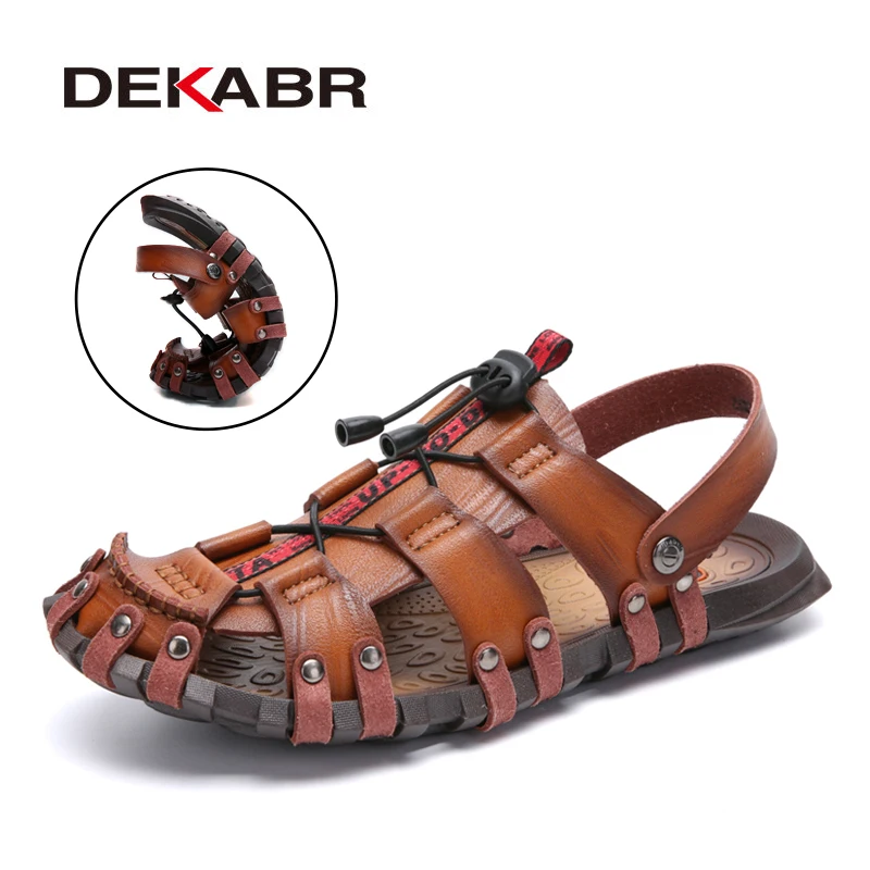 Top Trends: DEKABR Summer Men&#039;s Sandals Beach Shoes Summer Leisure Beach Roman Men Outdoor Sandals High Quality Soft Bottom Sandals Slippers Shoppable Styles