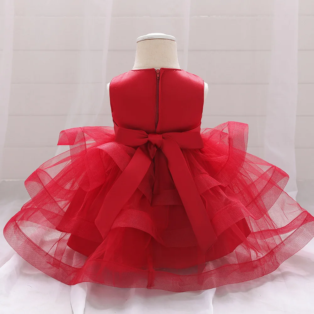 Top Trends: New Arriavl Christmas Ruffle Red Lace Romper Dress Baby Girls Sister Princess Kids Xmas Party Dresses Cotton Newborn Costume Shoppable Styles - Image 5