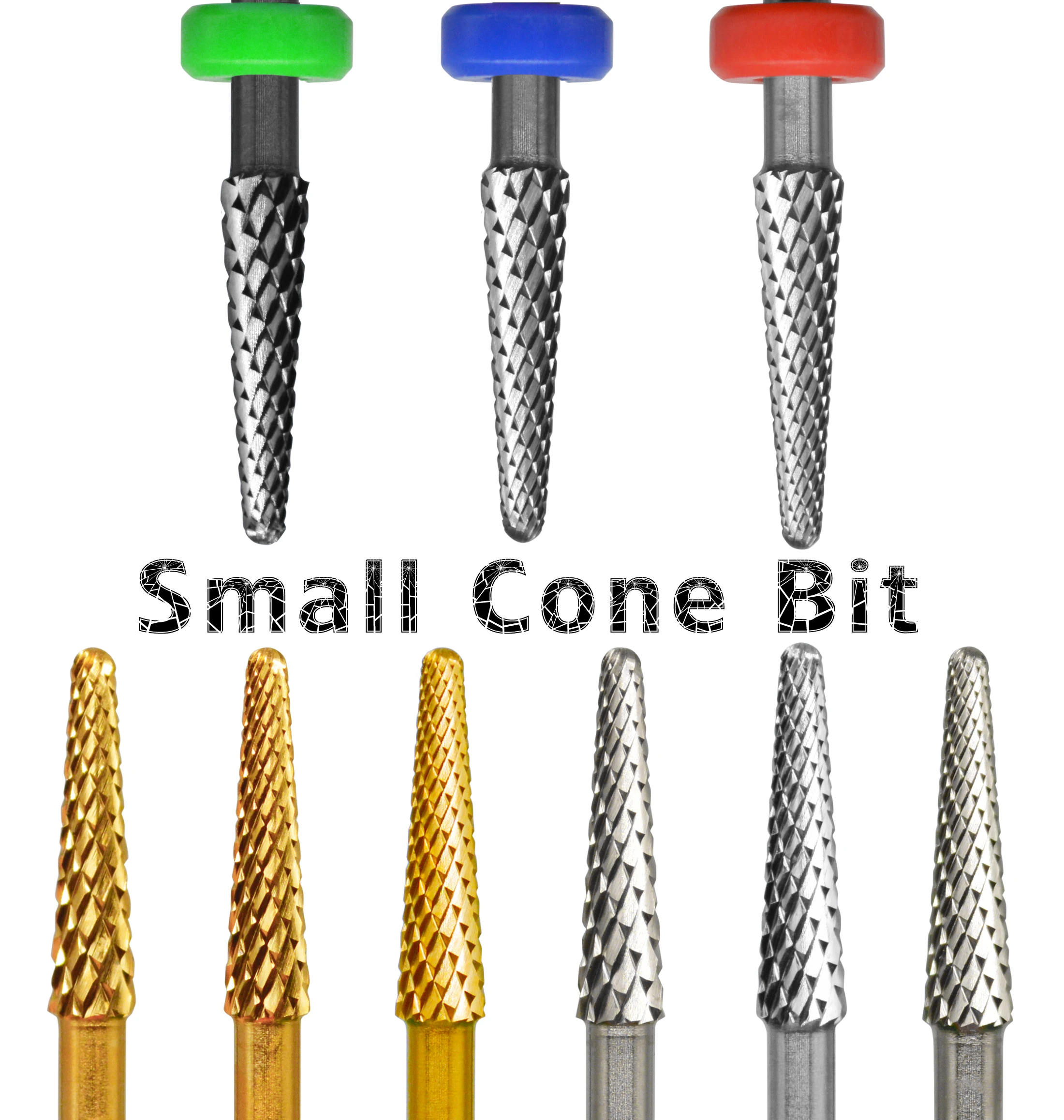 Top Trends: NAILTOOLS 3.1mm Small Cone Gold Silver Cuticle Tungsten Steel Carbide Cuticle Clean Nail Drill Bit Dead Skin Manicure Pedicure Shoppable Styles