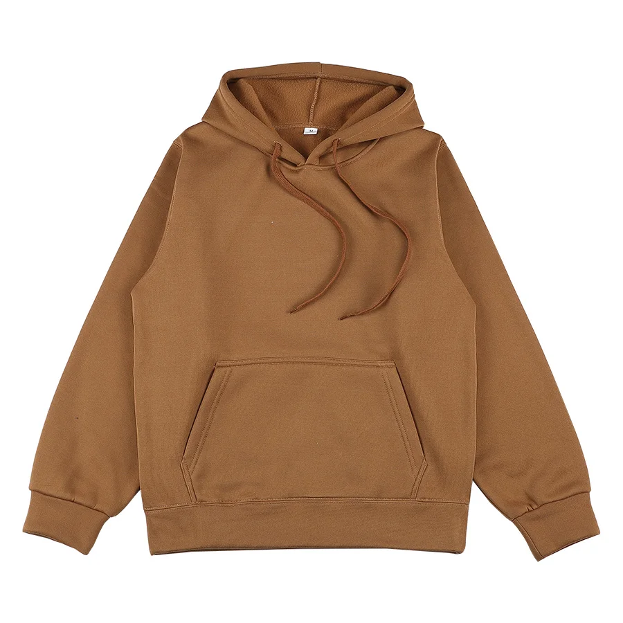 Top Trends: 15 Colour Casual Brown Apricot Purple Green HOODIE Hip Hop Street Wear Sweatshirts Skateboard Men / Woman Pullover Hoodies Male Shoppable Styles