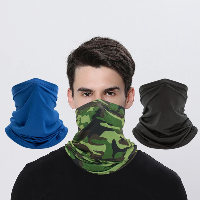 Top Trends: Summer Breathable Ice Silk Bandana Outdoor Cycling Magic Neckerchief Sport Microfiber Man Scarf Snood Women Versatility Caps Shoppable Styles