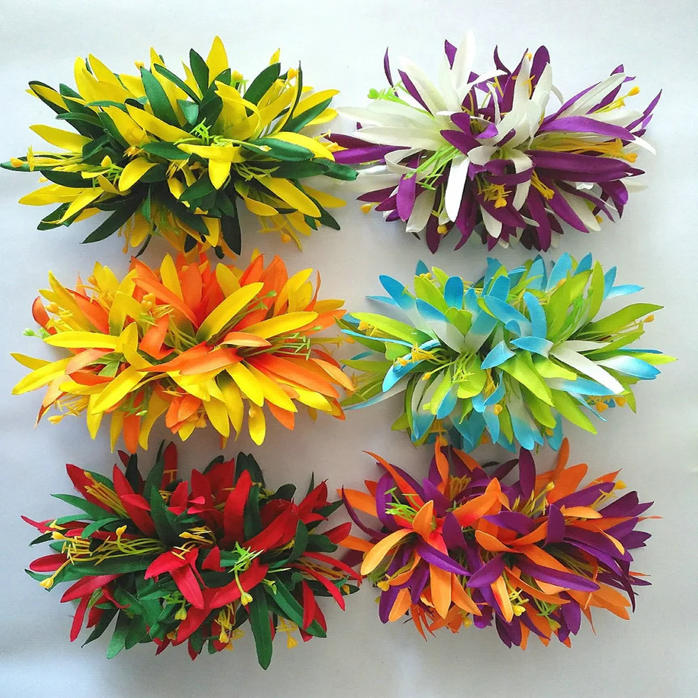 Top Trends: Novelties 2023 Trend Velvet Spider Lily Hair Clip Women Accessories Hawaii Tropical Flower Items Women Headdress Shoppable Styles