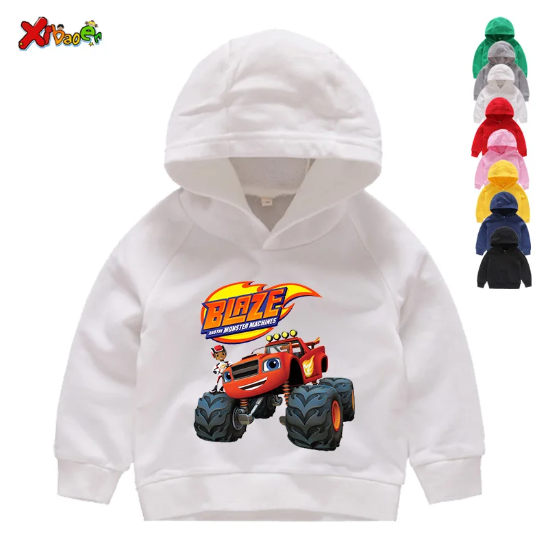 Top Trends: Blaze And The Monster Machines Children's Clothes Boy Impostor Blaze Game Anime T-Shirt Boy Or Girl Top Sweatshirt Hoodie 3T-9T Shoppable Styles