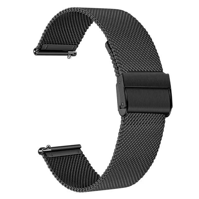 Top Trends: 18mm 20mm 22mm New Black Mesh Stainless Metal Watchband Watch Band Strap Bracelet With Quick Release Pin Shoppable Styles