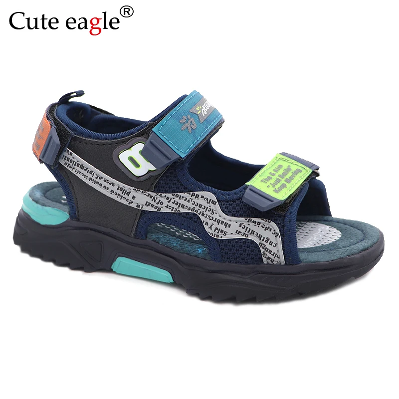 Top Trends: Summer Children&#039;s Shoes Brand Open-toed Beach Boy Sandals Orthopedic Comfortable Pig Leather Inlose Sports Boys Roman Sandals Shoppable Styles