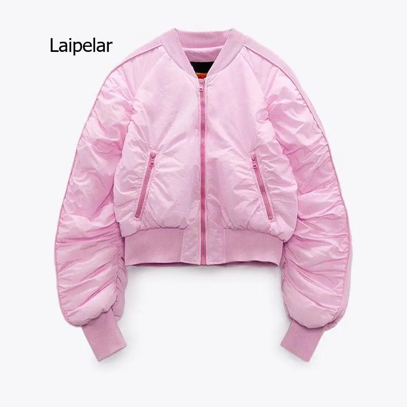 Top Trends: Fashionable Bomber Jacket For Women All-Matching Clothes Pink Sweet Age-Reducing 2021 Summer New Shoppable Styles