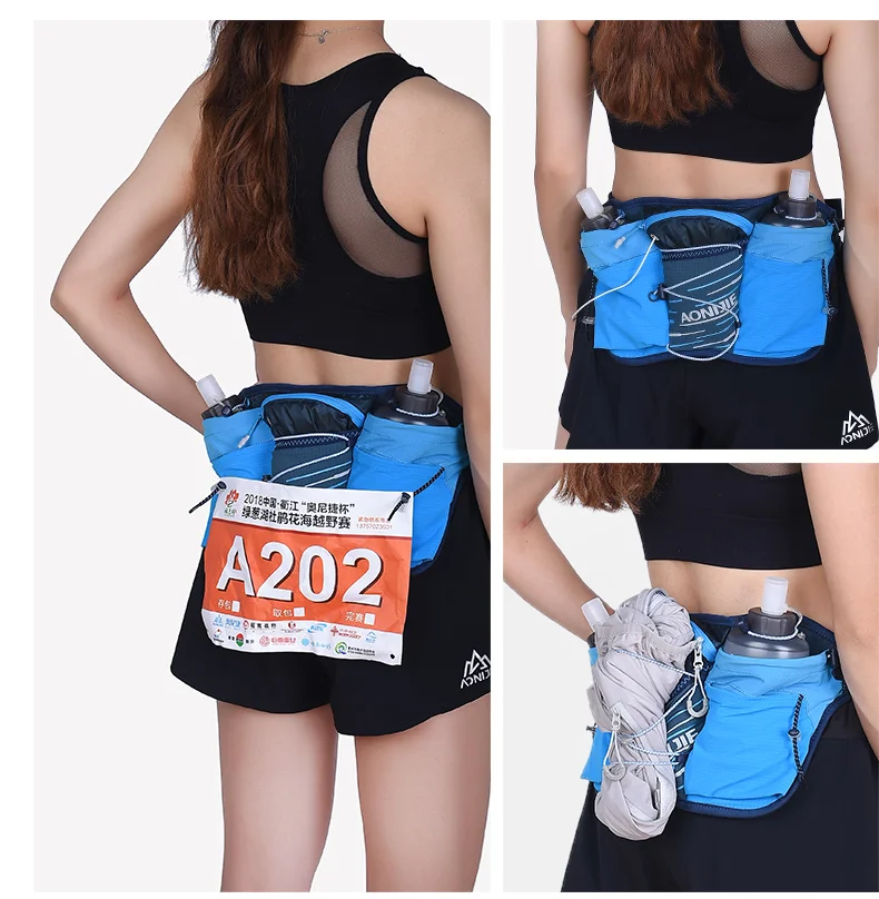 Top Trends: AONIJIE W8104 Outdoor Sports Lightweight Waist Bag Belt Hydration Fanny Pack Double Water Tanks For Running Jogging Fitness Shoppable Styles - Image 6