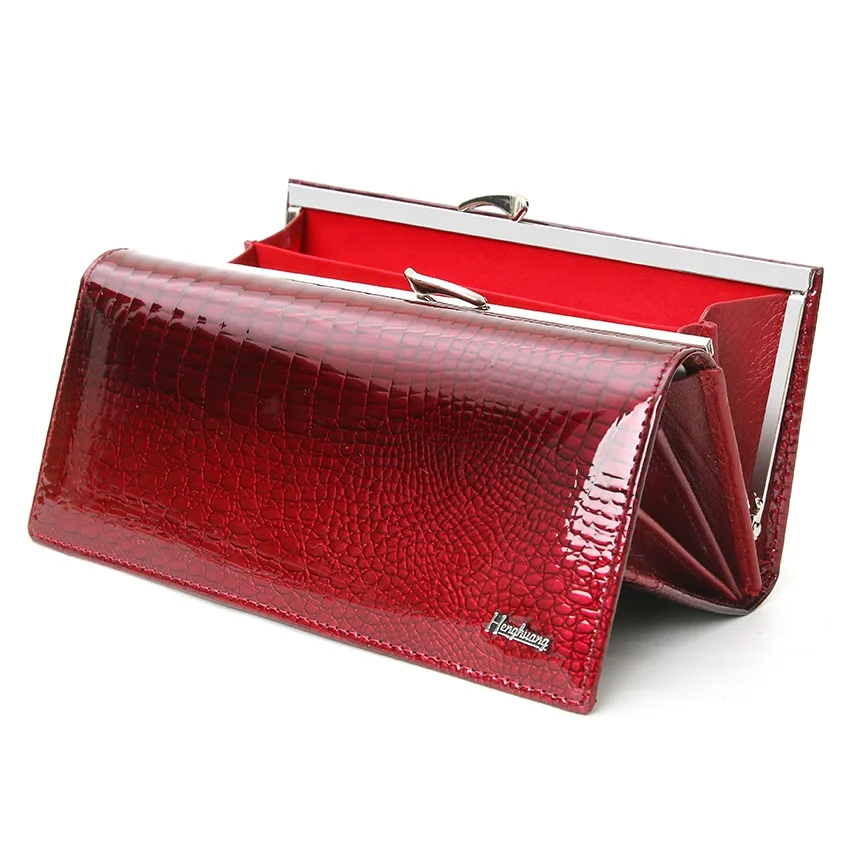 Top Trends: Genuine Leather Wallet Women Alligator Long Clutch Bag Cow Leather Female Purse Luxury Designer Ladies Wallets Shoppable Styles