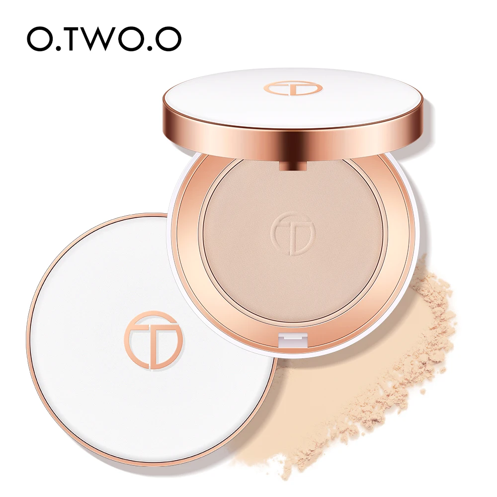 Top Trends: O.TWO.O Face Setting Powder Cushion Compact Powder Oil-Control 3 Colors Matte Smooth Finish Concealer Makeup Pressed Powder Shoppable Styles