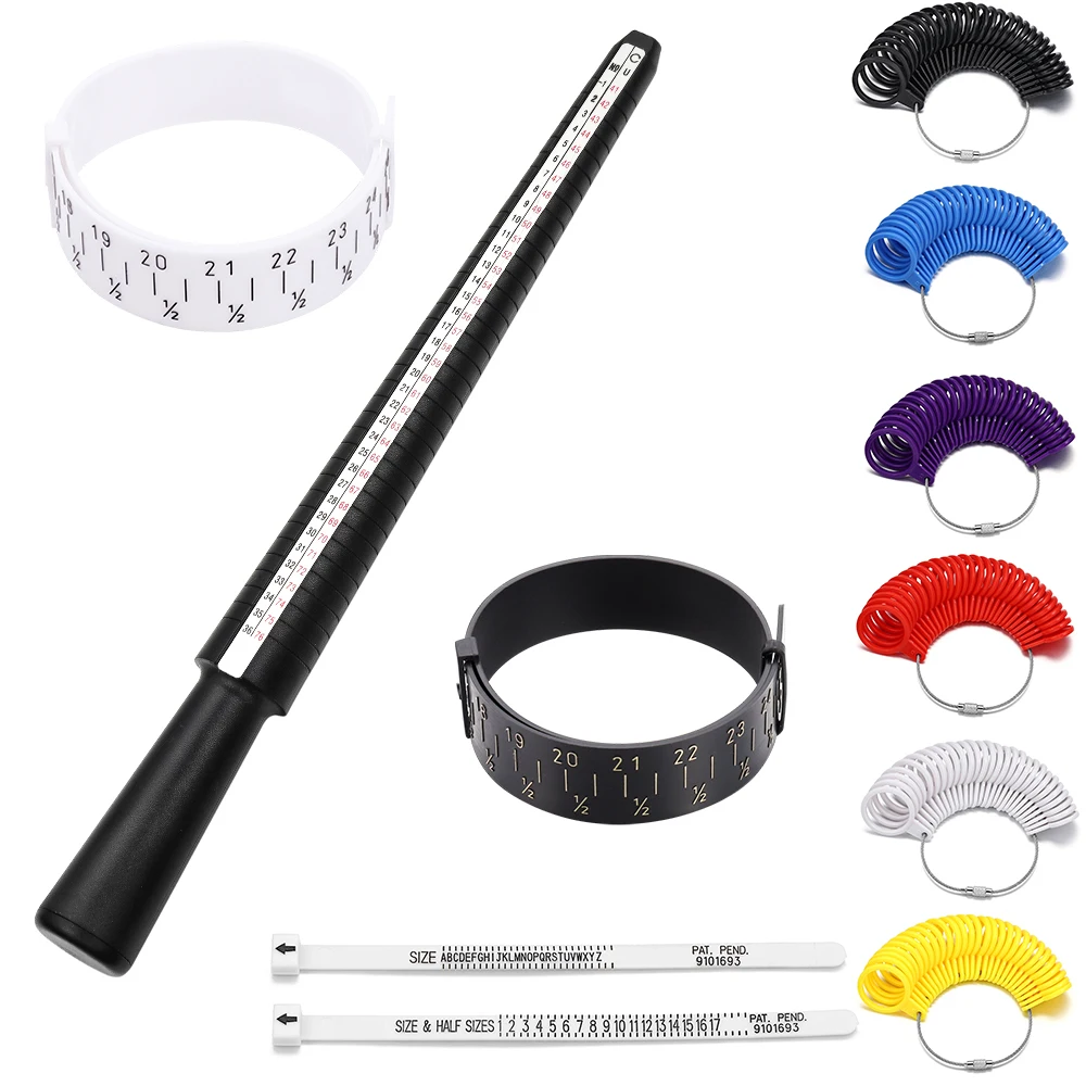 Top Trends: Professional Measuring Gauge Finger Bracelet Ring Stick Sizer Mandrel Stick Finger Gauge Ring For DIY Jewelry Measuring Tools Shoppable Styles